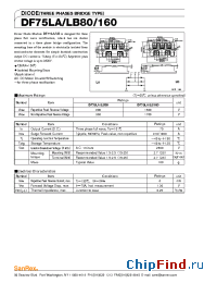 Datasheet DF75LB160 manufacturer SanRex